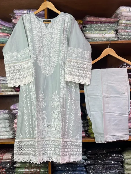 Pakistani Original Hayat's Cotton Embroidered Stitched 2Pcs _ 